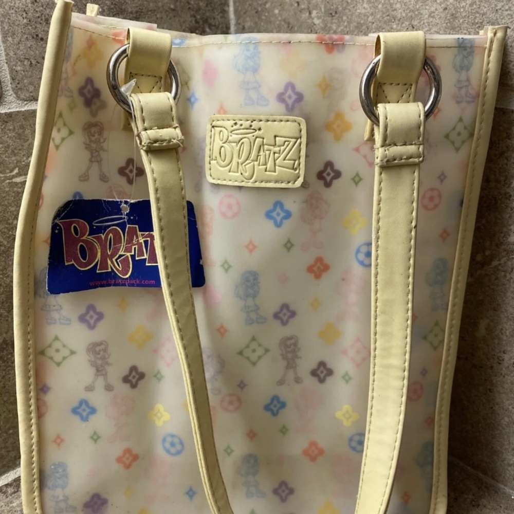 VINTAGE Bratz 2004 Monogram Tote PVC Handbag Purse w/TAG! SUPER RARE!